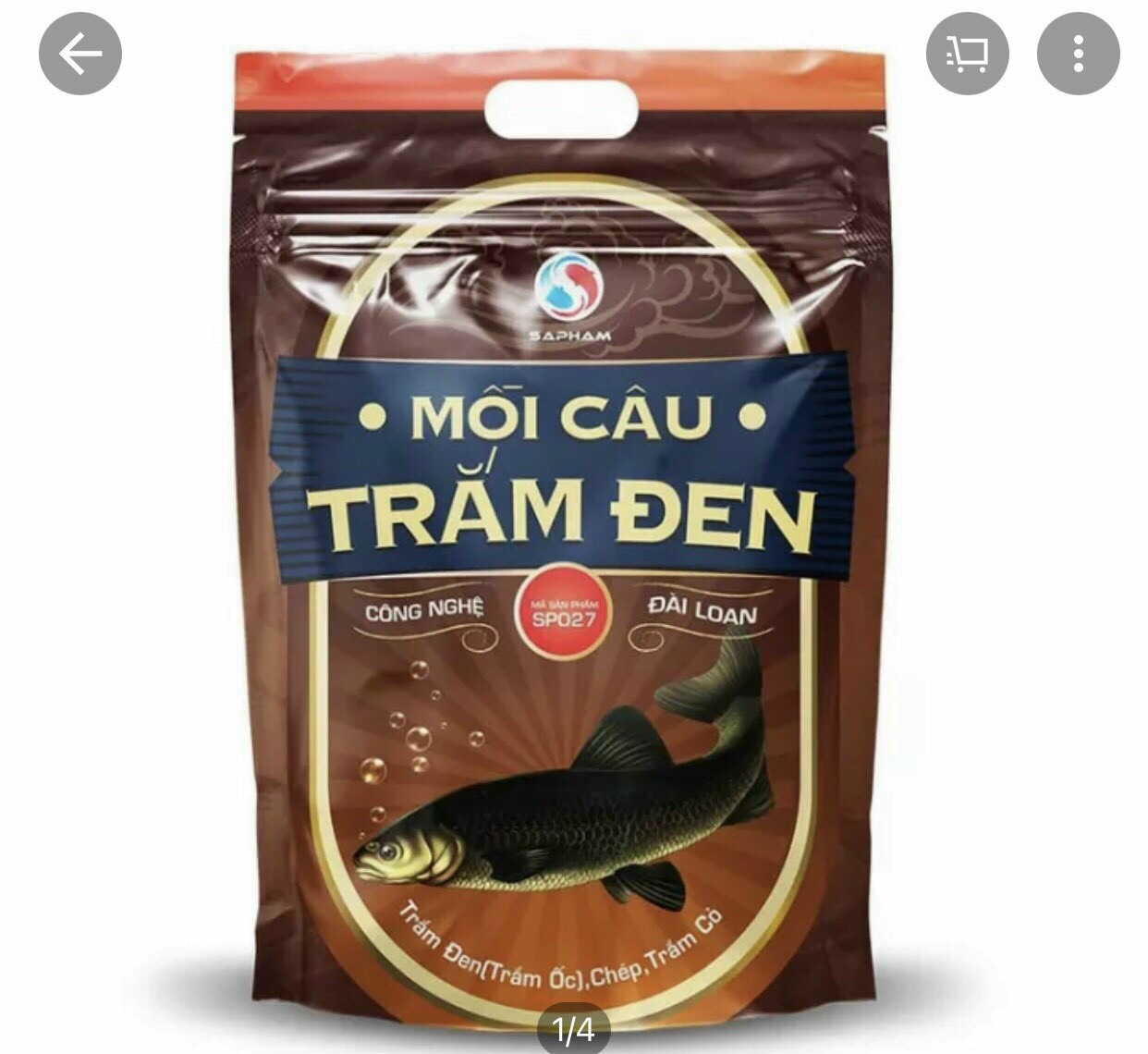 mồi cau trắm đen